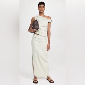 SIR. Iris Asymmetrical skirt and Top in sage green